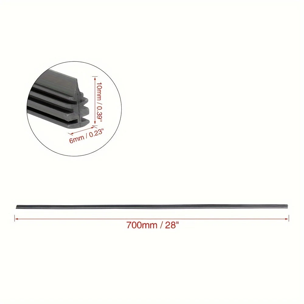 28inch 6mm Universal Car Rubber Premium Quality Replacement Accessory