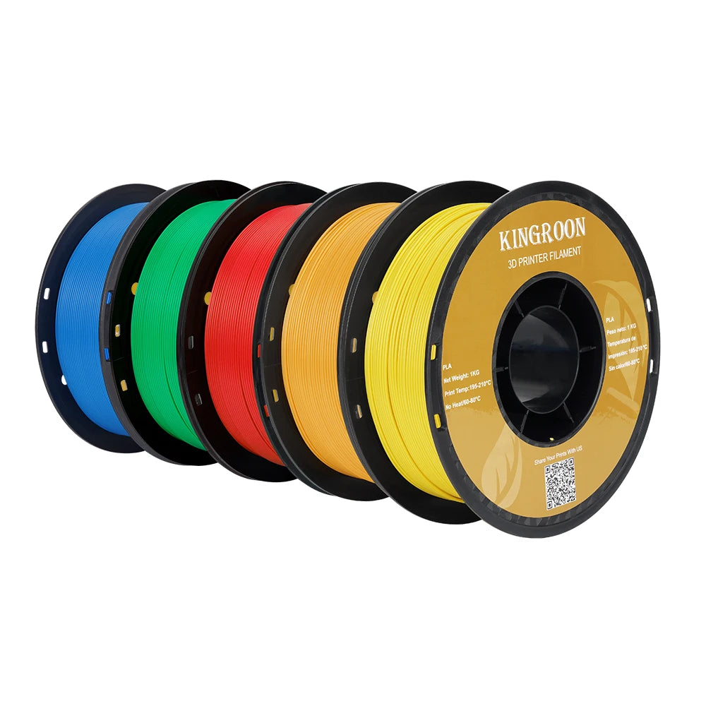 5KG PLA PETG TPU Filament 1.75mm High Quality 3D Printing Material Degradable Eco-friendly For 3D Printer Plastic 5 Rolls
