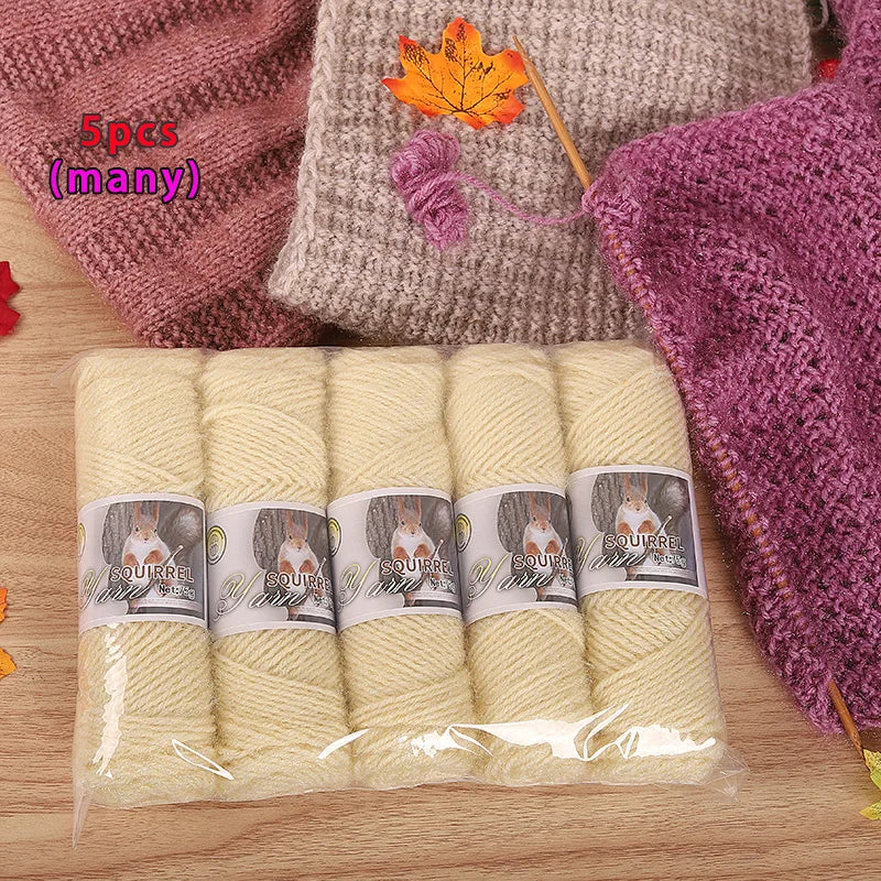 Yarn, Thick Textured for Handmade Hats, Scarves, Coats & Creative Gifts