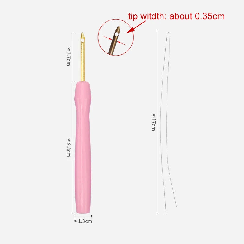 Punch Needle Tool Set, Adjustable Embroidery Pen for Handmade Yarn Crafts