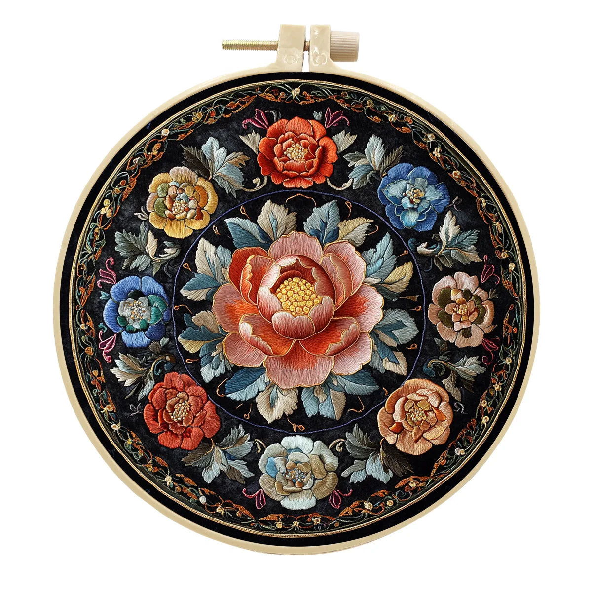 Embroidery Kit, Floral Patterns for Beginner Needlework & Handmade Crafts