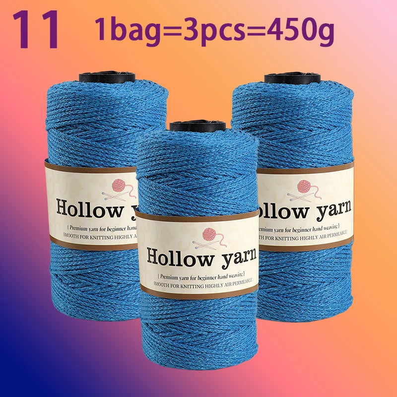 Yarn, Hollow Cord for Bags, Storage Baskets, Floor Mats & Hanging Crafts