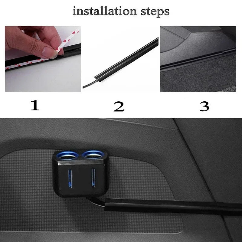 4Pc Sleek Car Cable Organizer Premium Quality Replacement Accessory