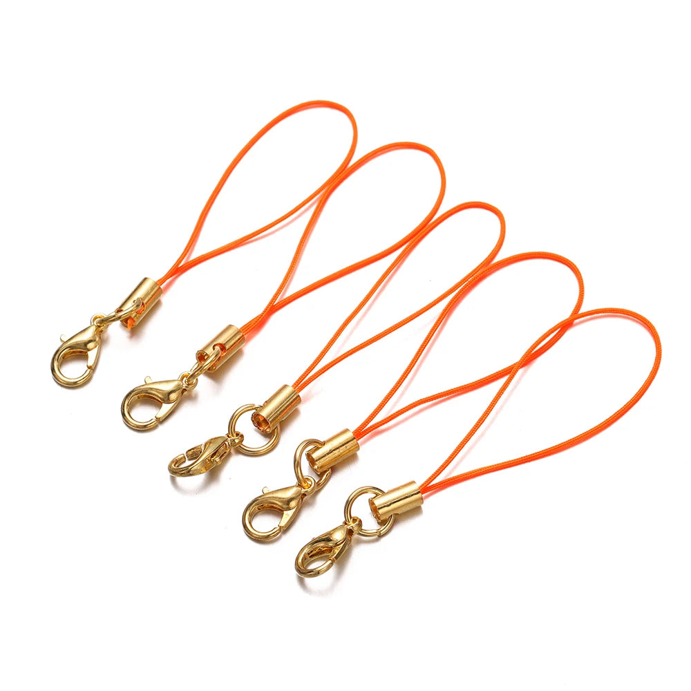 Keychain Cords with Lobster Clasps Lanyard Straps DIY Jewelry Making