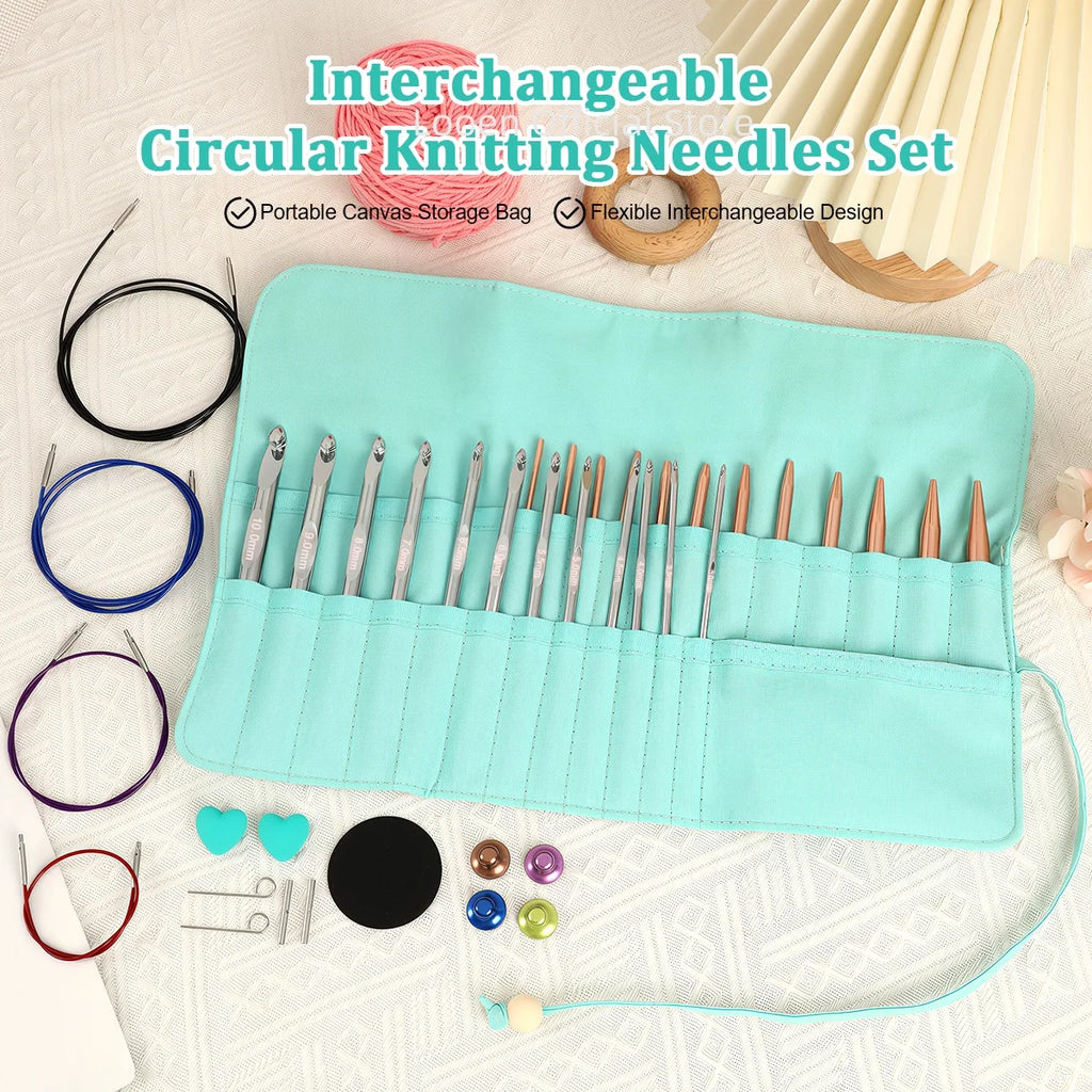 Crochet Hooks, Detachable Set with Storage Bag for Handmade Yarn Projects