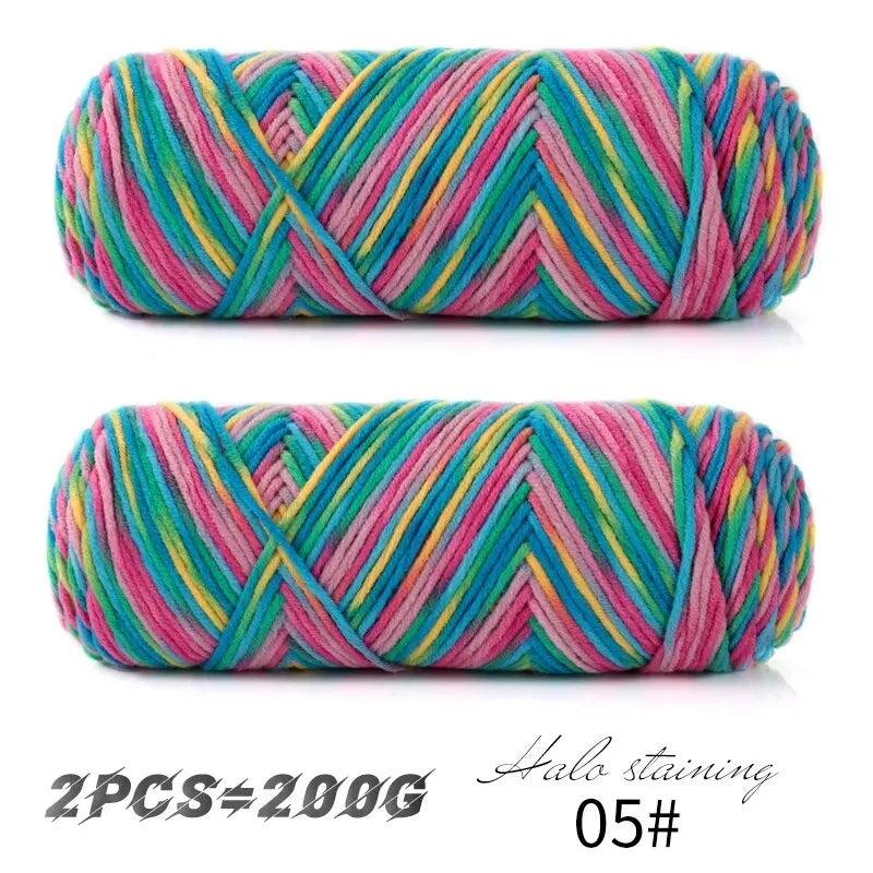 Yarn, Colorful for Hand Knitting Scarves, Sweaters & Crochet Projects