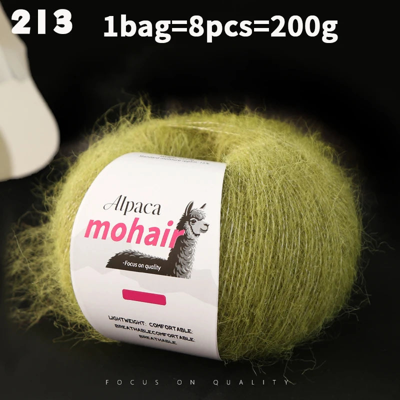 Yarn, Long-Pile Texture for Knitting Gloves, Hair Ties & Creative Crafts