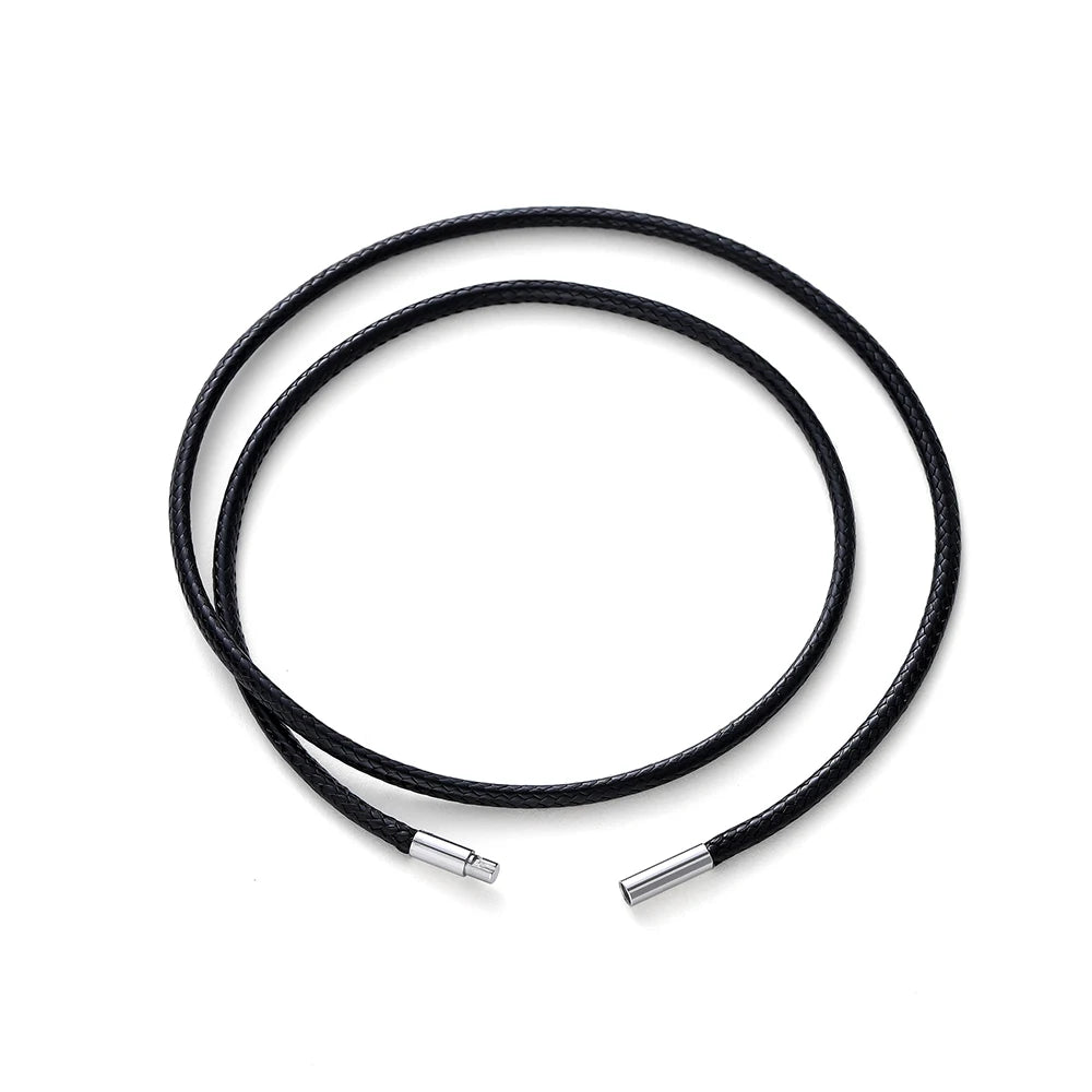 Necklace Cords Black Brown Braided Waxed Clasp DIY Jewelry Making Craft Supplies