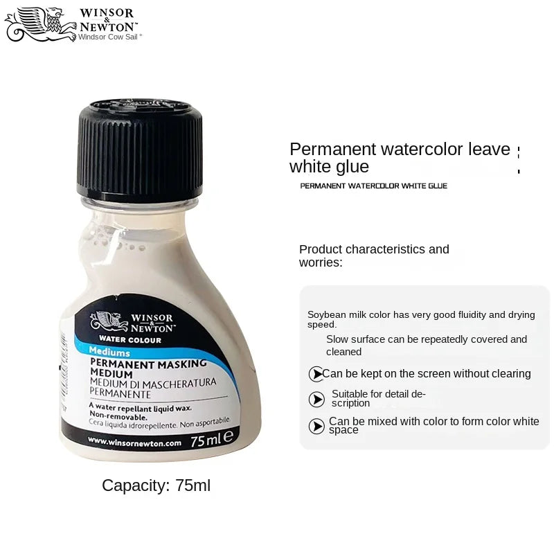 Watercolor Mediums, Winsor & Newton, 75ml — 10 Formulas to Choose From