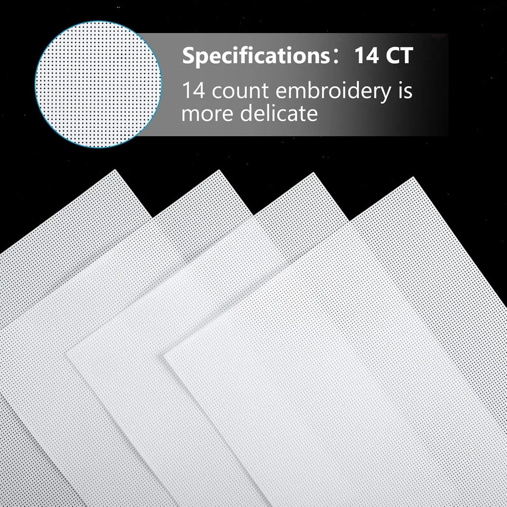 Plastic Canvas Sheets, 14-Count for Cross-Stitch & Handmade Needlecraft