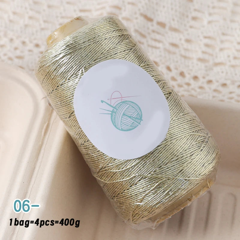 Yarn, Shiny Core-Spun for Bags, Storage Baskets, Slippers & Craft Projects