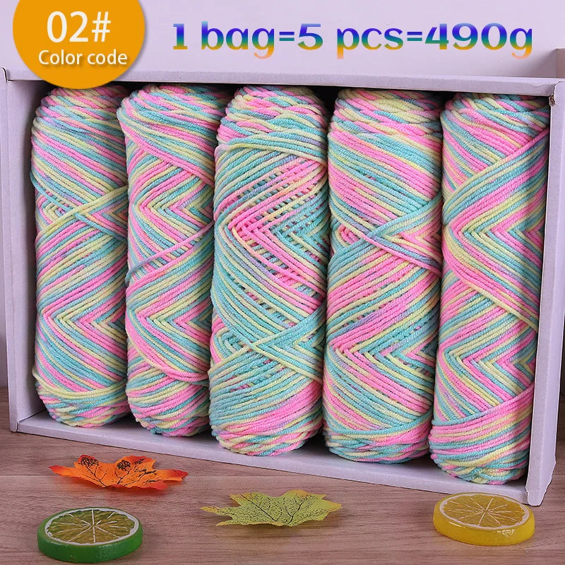 Yarn, Color Gradient for Knitting Sweaters, Scarves, Hats & Handmade Gifts