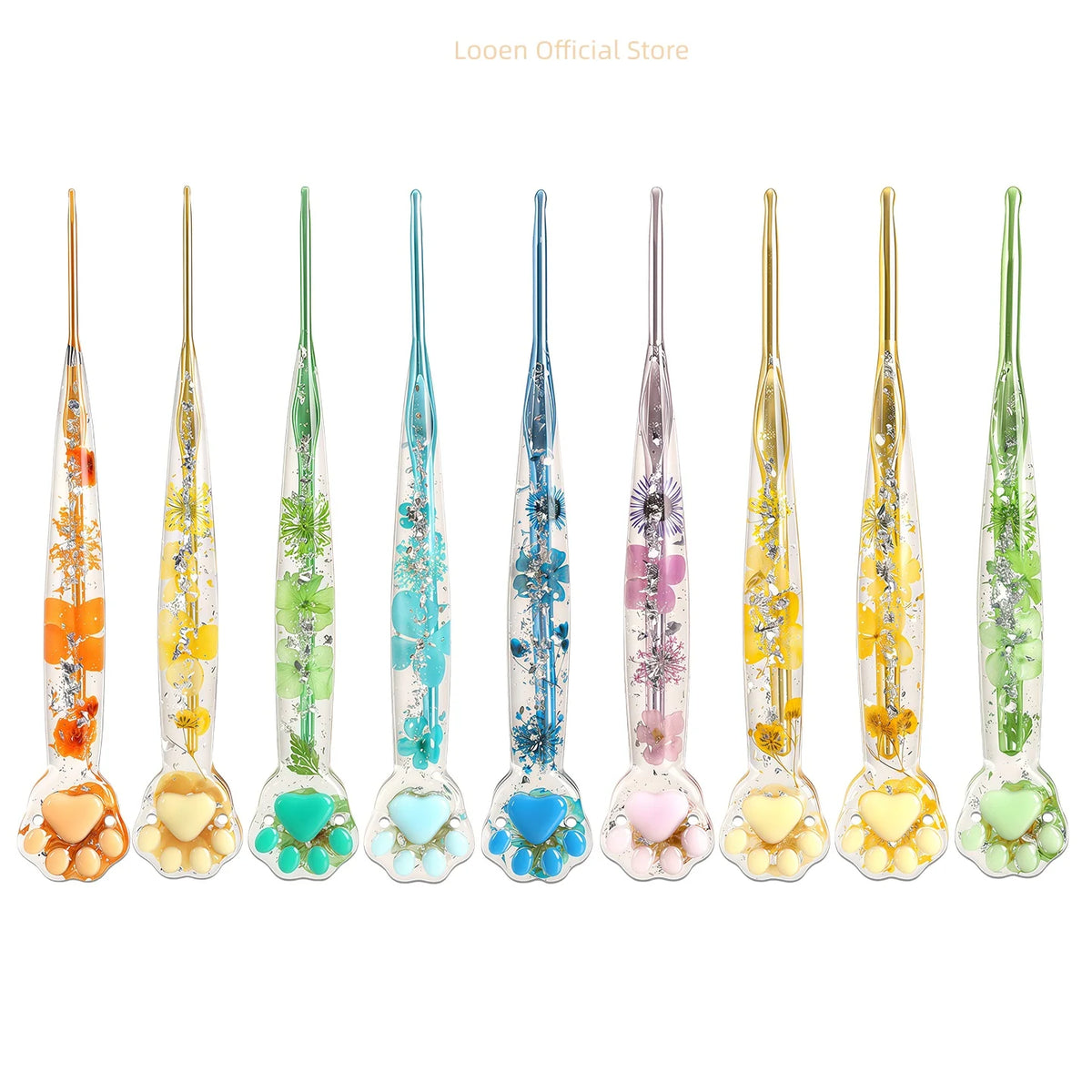 Crochet Hooks, Macaron Cat Paw Handles for Handmade Yarn & Craft Projects