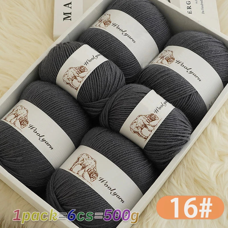 Yarn, Solid Color for Handmade Scarves, Sweaters, Gloves & Winter Hats