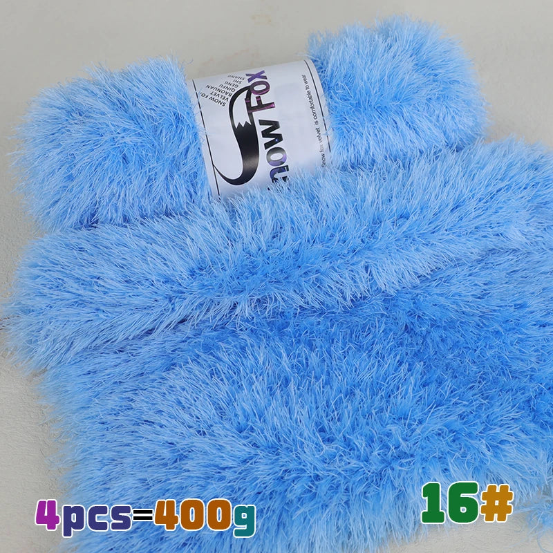 Yarn, Faux Fur Eyelash Texture for Knitting Coats, Scarves, Hats & Vests