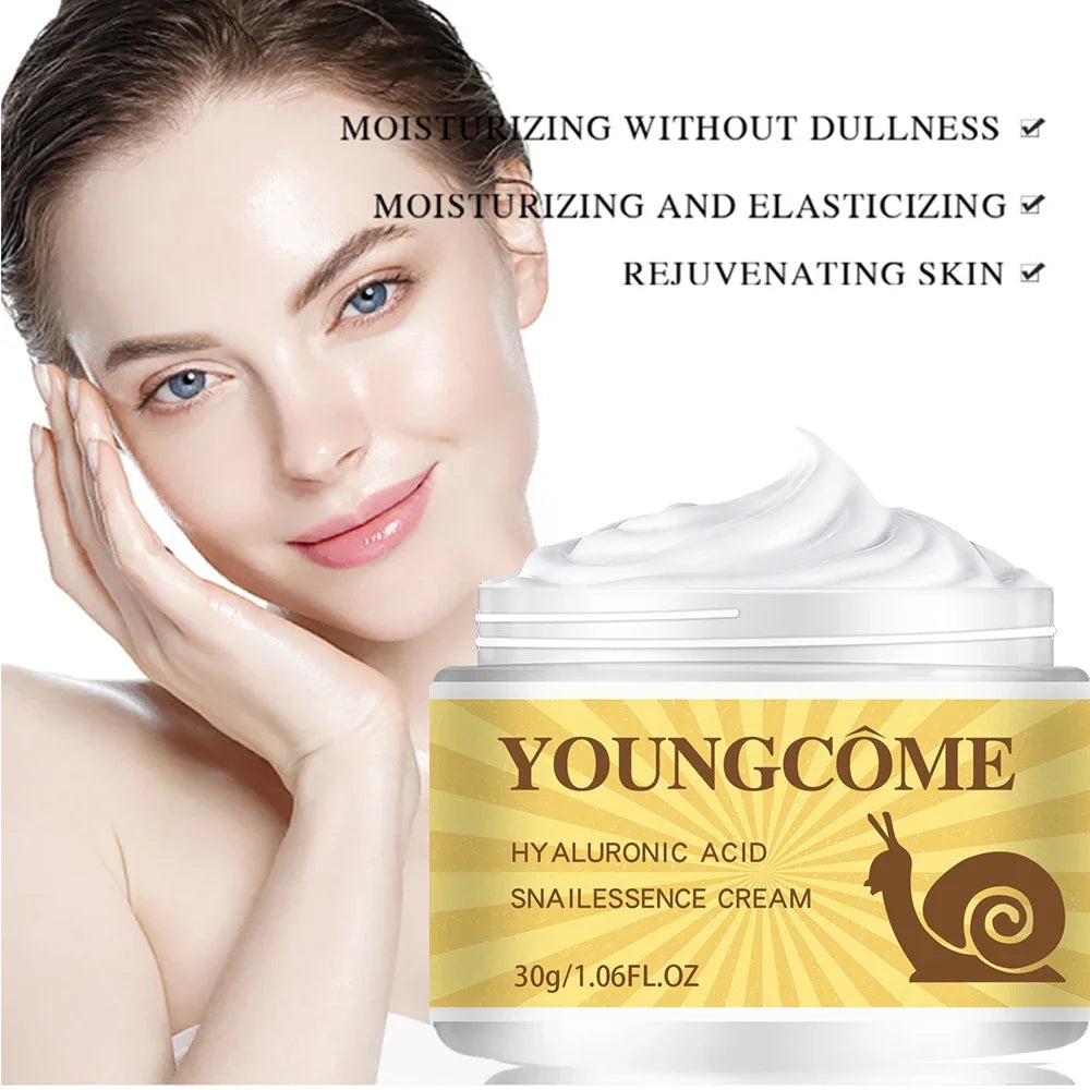 Snail Hyaluronic Acid Essence Cream Deeply Nourishes Skin Improve Roughness Tighten Skin Repair Damaged Skin Smooth wrinkles
