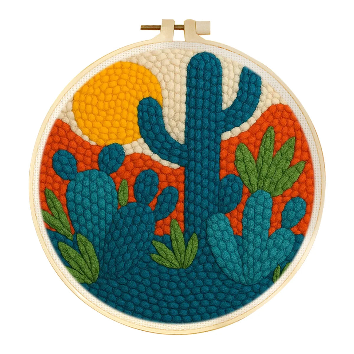 Punch Needle Kit, Scenery Pattern for Beginner Yarn Art & Home Decor