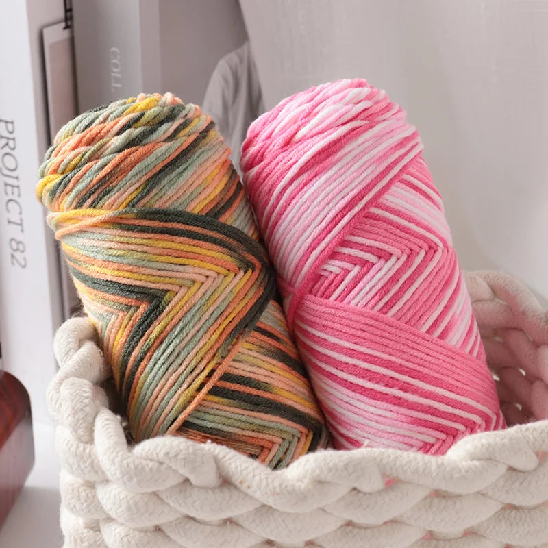 Yarn, Multicolor for Handmade Sweaters, Scarves, Blankets & Crochet Crafts