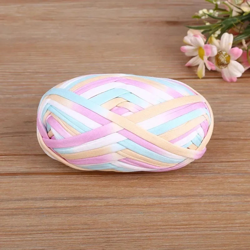 Yarn, Candy-Color Fabric Strip for Crochet Bags, Slippers & Handmade Crafts