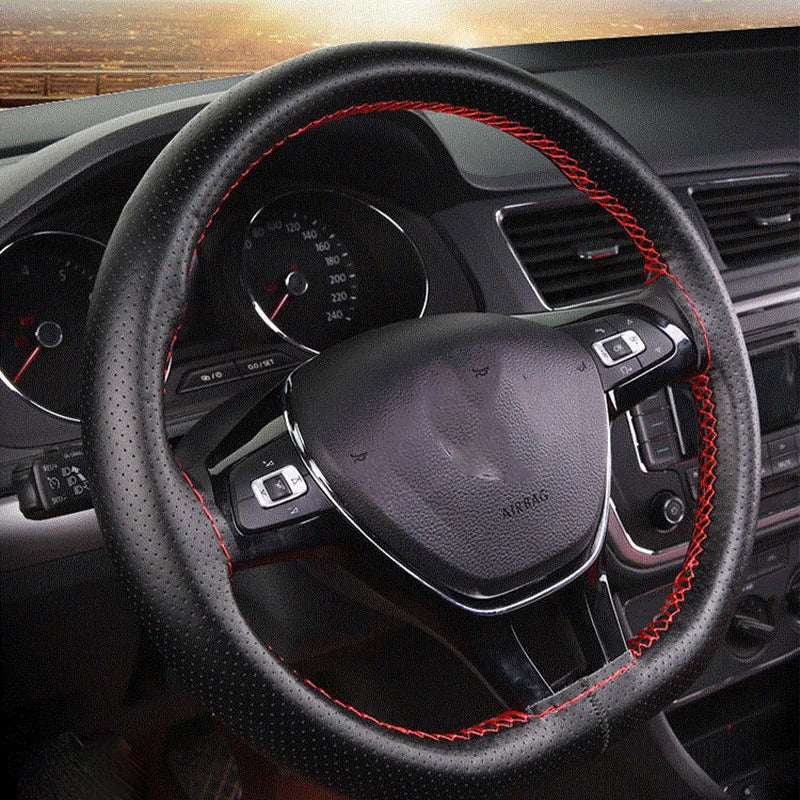 Car Steering Wheel Cover Needles Steering Wheel Cover Anti-Slip Comfort