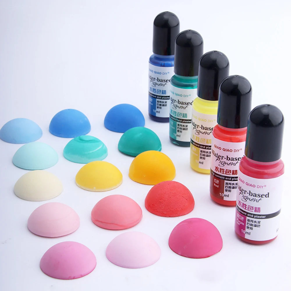 10ml Gypsum Cement Coloring Dye Plaster Craft Pigment Color Concentrate Cement Plaster Mold Making Coating DIY Handmade Supplies