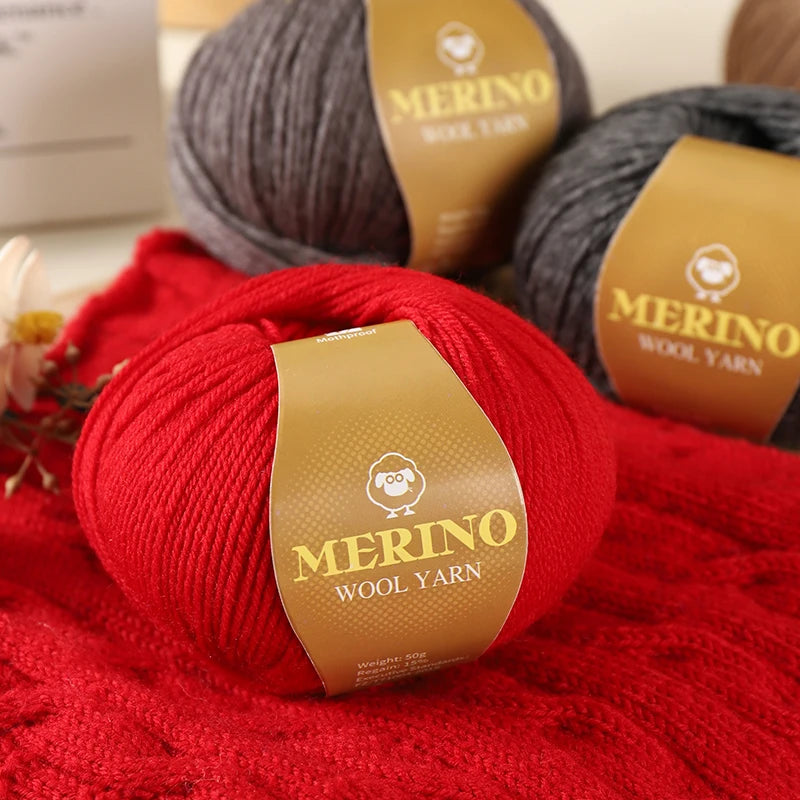 Yarn, Medium-Fine for Hand Knitting Sweaters, Scarves & Winter Hats