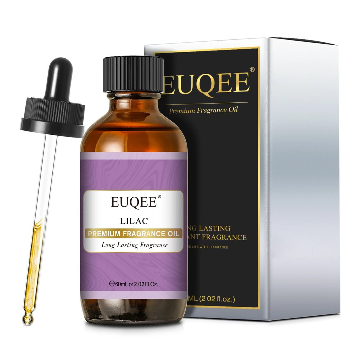 EUQEE Premium Fragrance Oil 60ml Glass Dropper Candle Soap Diffuser 13 Scents