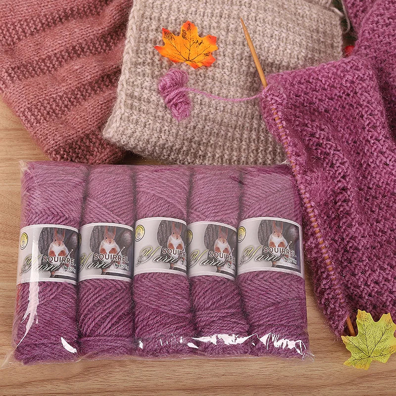Yarn, Thick Textured for Handmade Hats, Scarves, Coats & Creative Gifts