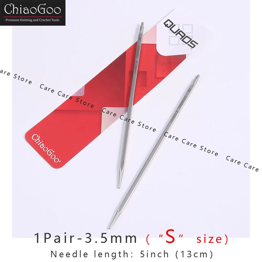 Knitting Needle Tips, ChiaoGoo QUADS Cubic for Interchangeable Yarn Crafts