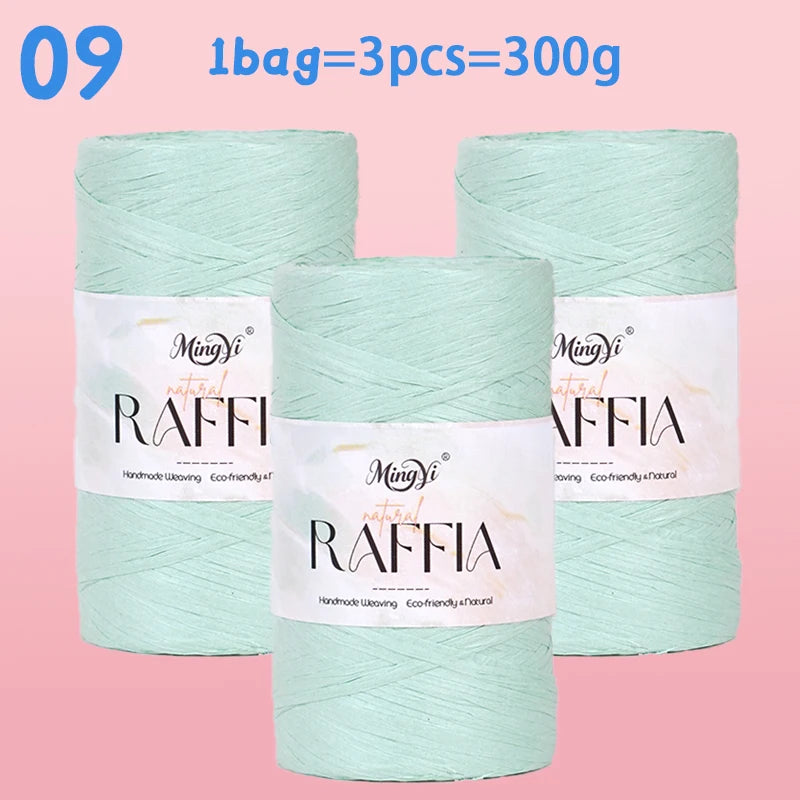 Yarn, Raffia-Style for Handmade Hats, Bags, Floor Mats & Storage Crafts