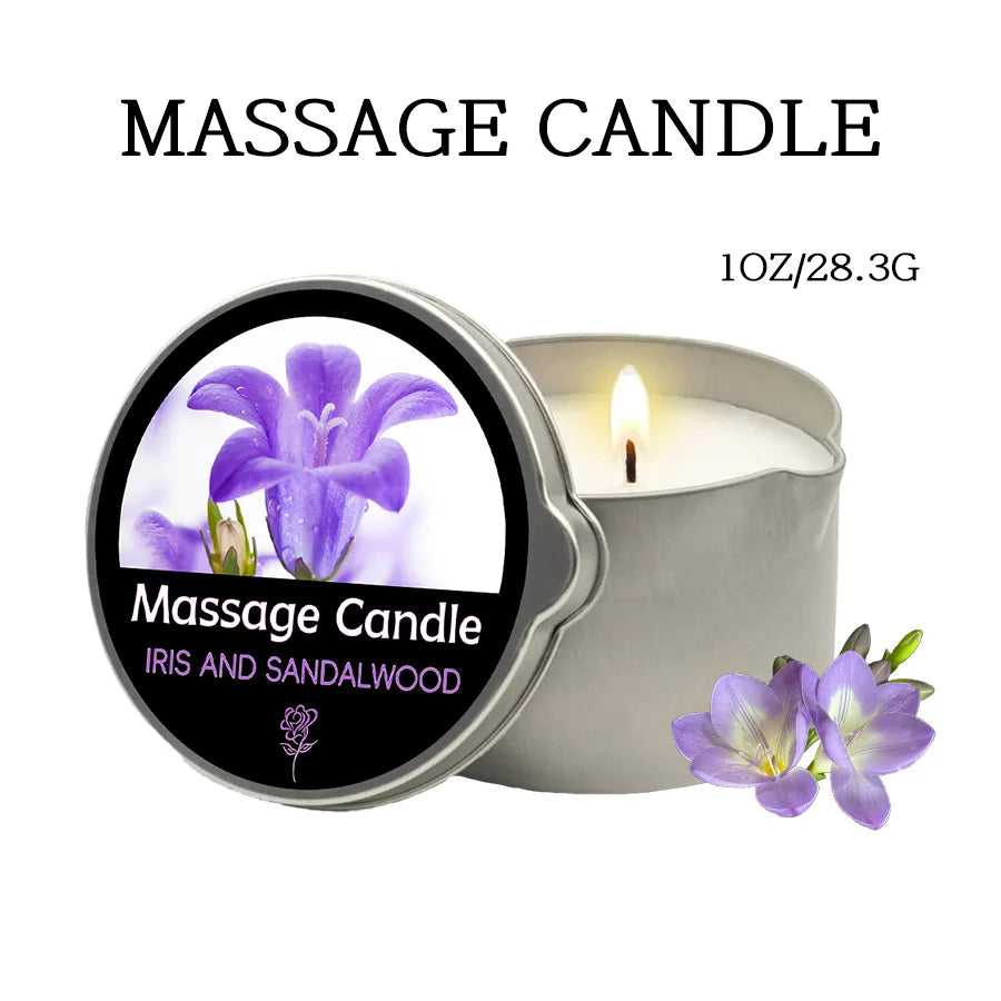 Massage Candles EVODUCK Pour Spout Tins Jasmine Lavender Rose Fragrances