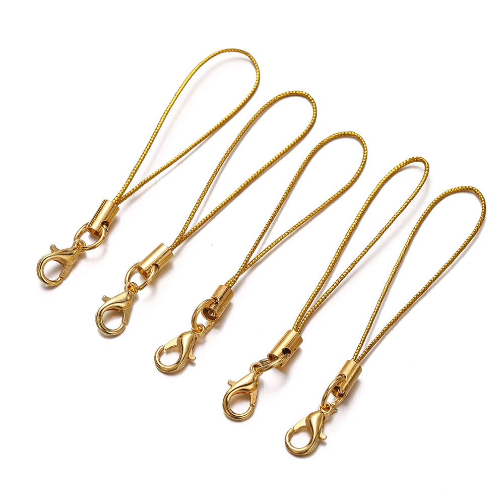 Keychain Cords with Lobster Clasps Lanyard Straps DIY Jewelry Making