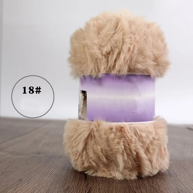 Yarn, Faux Fur for Handmade Slippers, Sweaters, Scarves & Winter Hats