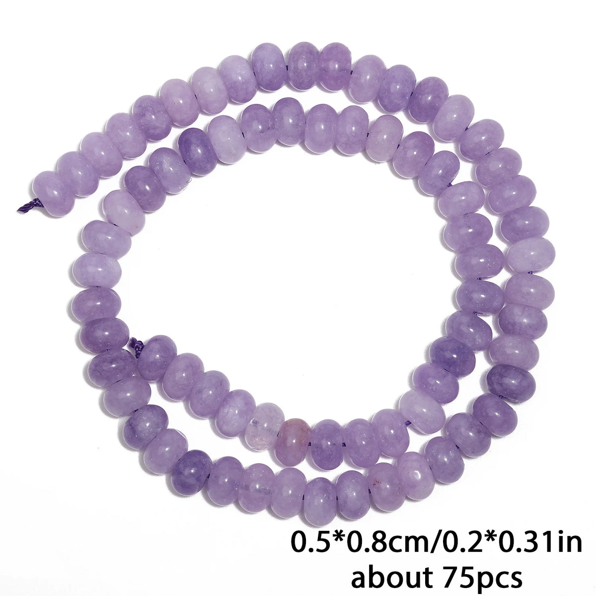 Stone Beads Rondelle Yellow Green Jade-Style for DIY Jewelry Making Craft Beads