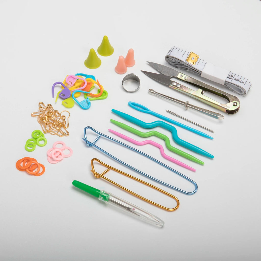 Needlecraft Tool Set, Yarn Needles & Stitch Markers for Handmade Projects
