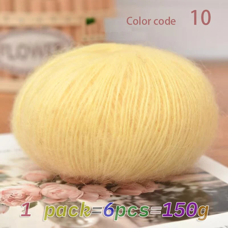Yarn, Mohair Blend for Hand Knitting, Crochet & Creative Needlecraft Projects
