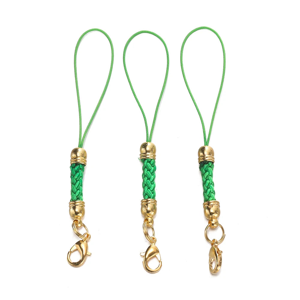 Keychain Cord Straps Lobster Clasps Jump Rings DIY Jewelry Making Craft Supplies