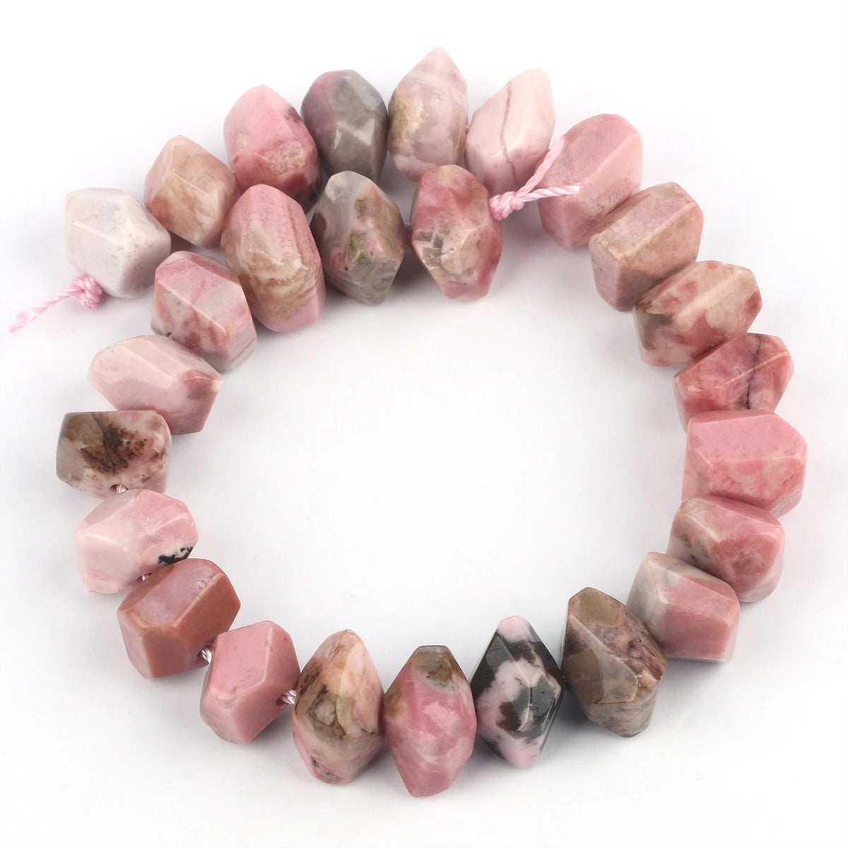 Beads Stones Rose Quartz-Style Apatite Opal Tiger Eye Irregular Craft Beads