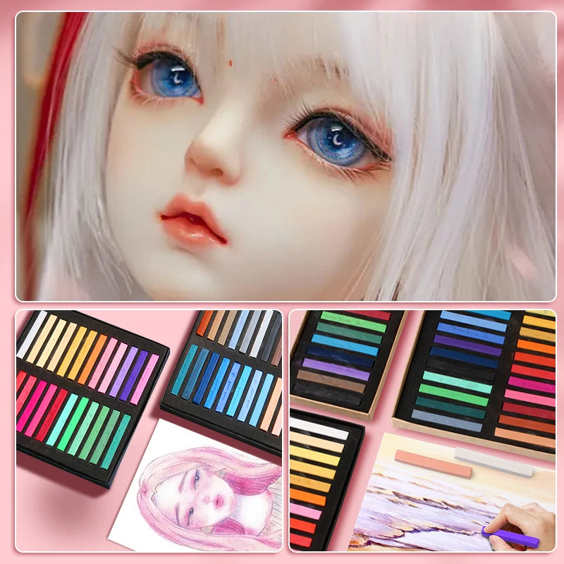 Marie's Soft Chalk Pastels — 12, 24, 36 or 48 Colors for Artists