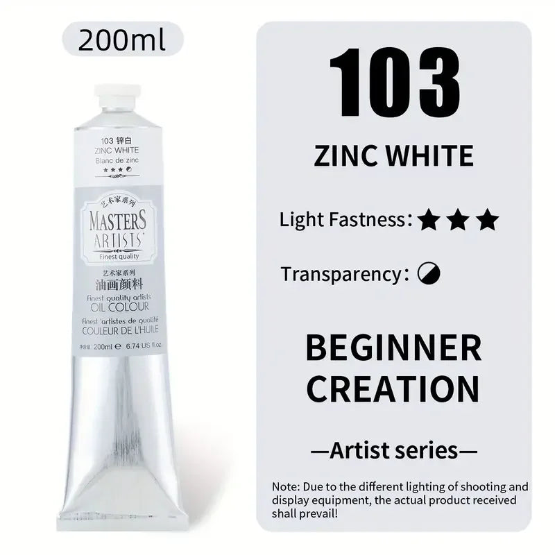 Marie's Oil Paint — 200ml Jumbo Tube, 14 Colors Available