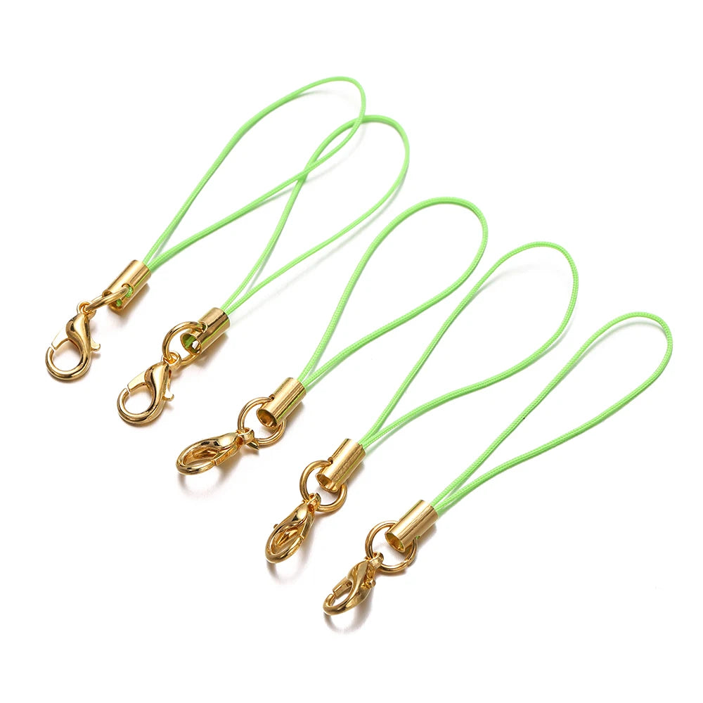 Keychain Cords with Lobster Clasps Lanyard Straps DIY Jewelry Making