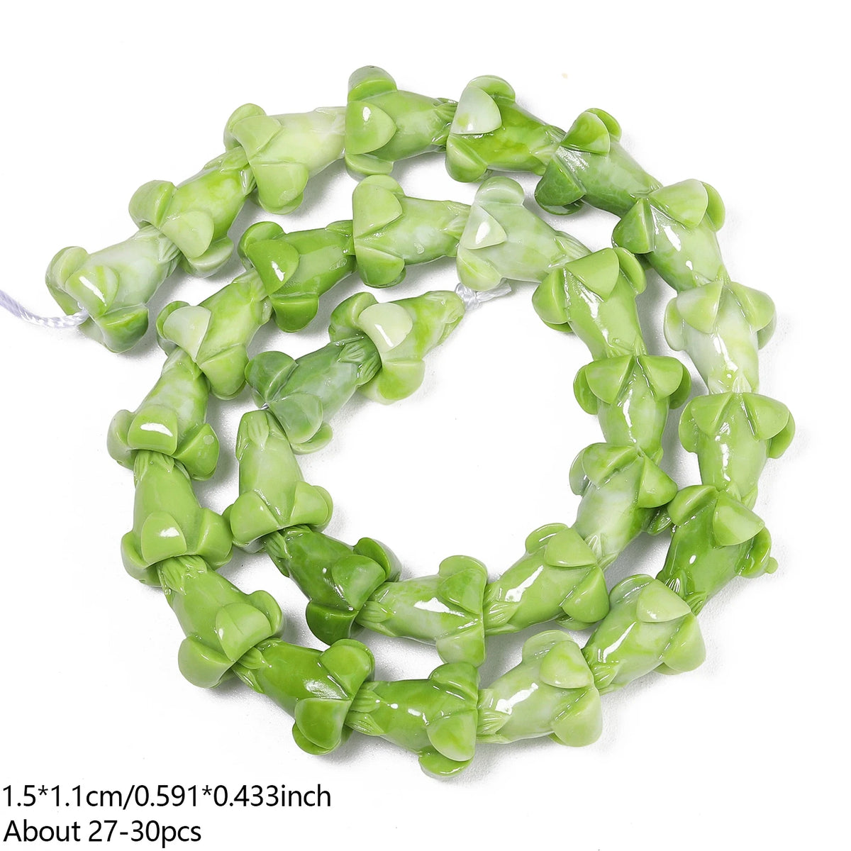 Shell Powder Beads Hawaiian Puakenikeni Flower for DIY Jewelry Making