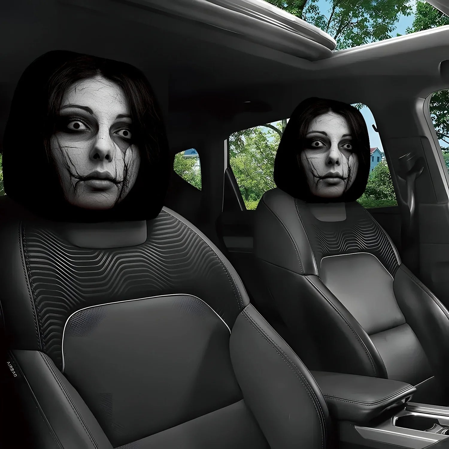 Car Headrest Covers Interior Protector Premium Quality Replacement Accessory