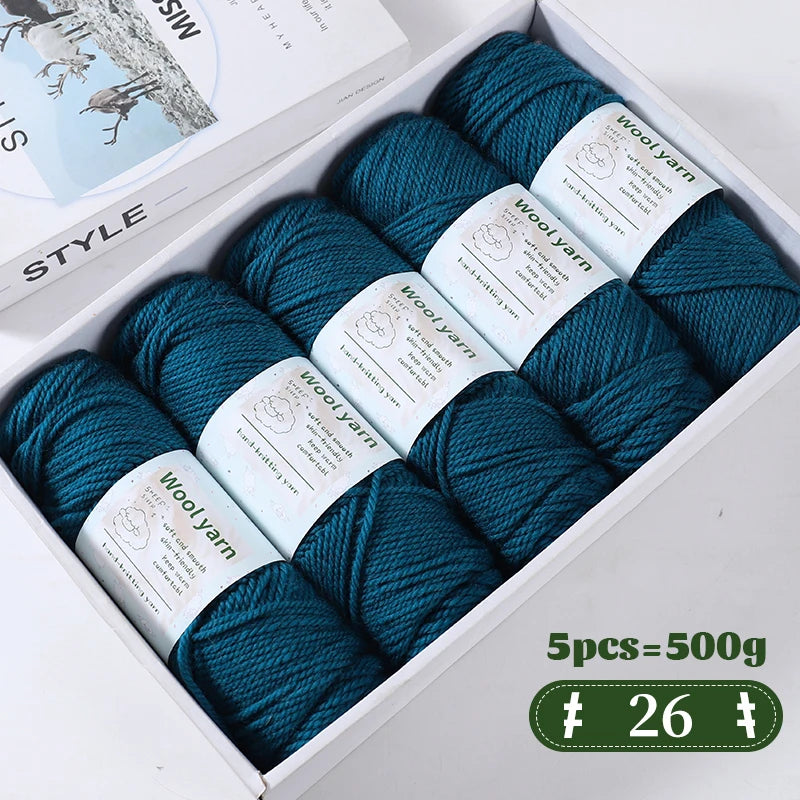 Yarn, Thick Rainbow Gradient for Coats, Scarves, Gloves & Creative Knitwear