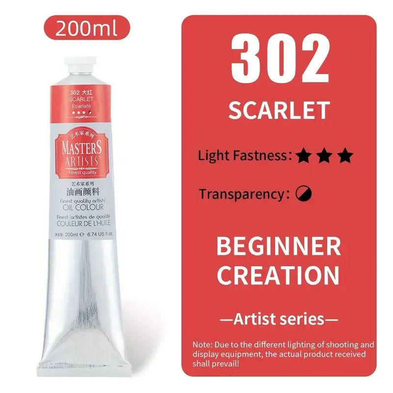 Oil Paint Jumbo Tube, Marie's 200ml — 14 Colors, Artist Grade