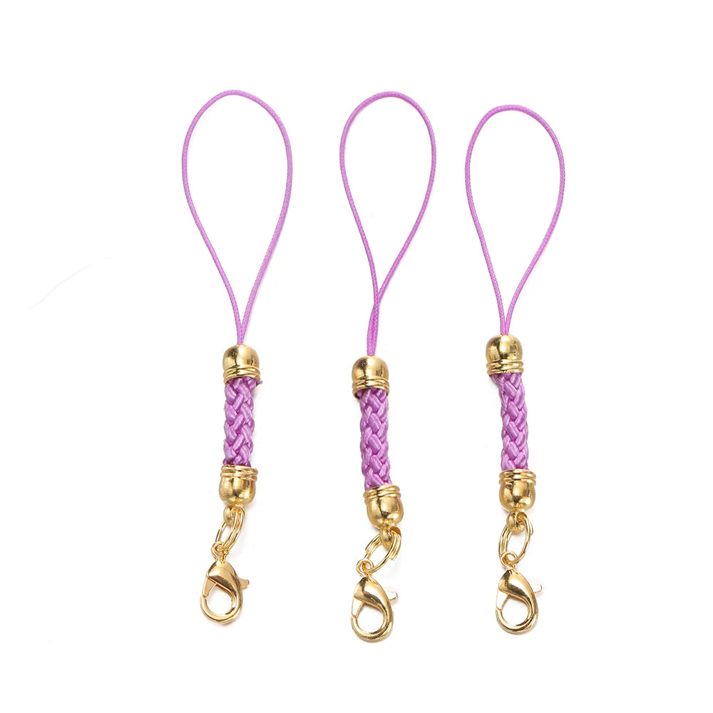 Keychain Cord Straps Lobster Clasps Jump Rings DIY Jewelry Making Craft Supplies