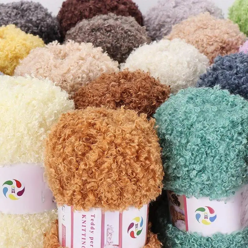 Yarn, Teddy-Style Faux Fur for Scarves, Sweaters, Bags & Cozy Home Crafts