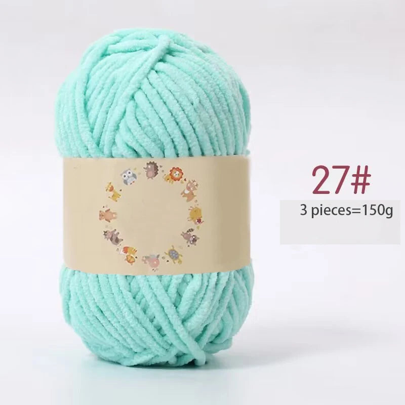 Yarn, Fine Chenille for Handmade Bear Crafts, Pillows, Sweaters & Scarves