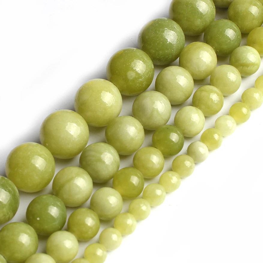 Stone Beads Round Green Agate Jasper Tiger Eye Styles for DIY Jewelry Making