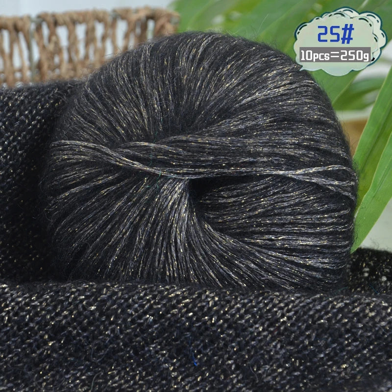 Yarn, Glitter Effect for Knitting Sweaters, Scarves, Hats & Handmade Gifts